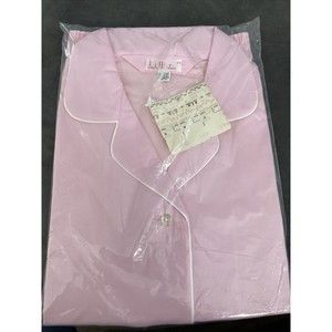 Vintage Lady Weldon Size 38 Pink Cotton Pajama Set Sleepwear new old stock